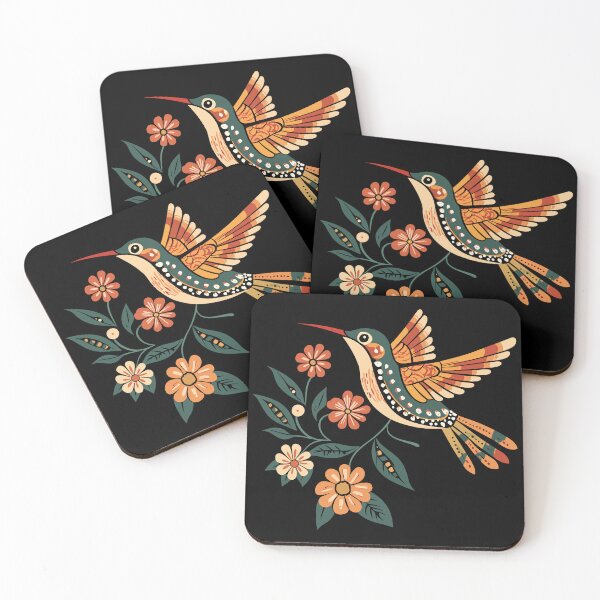 Item preview, Hummingbird With Flowers And Plants designed and sold by YalenArt.