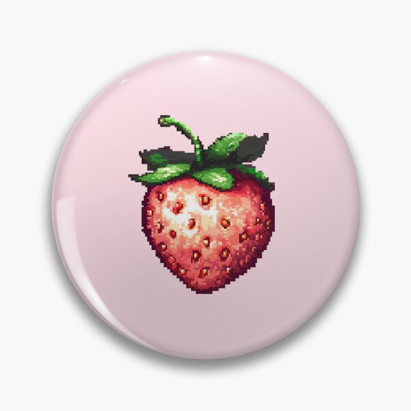 Item preview, Cute Strawberry Pixel Art designed and sold by DreamyArtDesign.