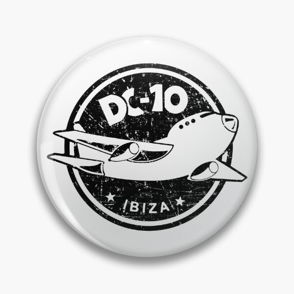 Item preview, DC10 Bar Club IBIZA: MODEL 39 black vintage grunge white background (original HD DESIGN) designed and sold by LA FRENCH TOUCH.