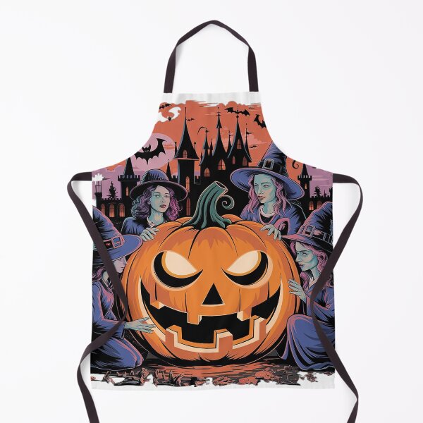 Item preview, witch women sitting on pumpkins designed and sold by angelcrease.