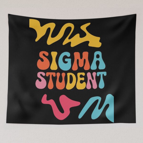 Item preview, Sigma Student Retro Groovy Funny School Student Meme Kids designed and sold by SztylishDesigns.