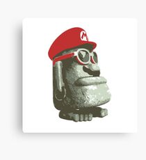 Super Mario Odyssey Moe-Eye Stone Statue Canvas Print
