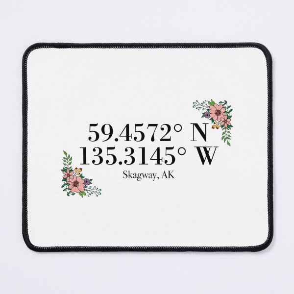 Item preview, Skagway, AK Coordinates designed and sold by mynameisliana.