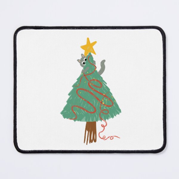 Item preview, Charlie Christmas, the unhinged Christmas cat designed and sold by StickyDigitsShp.