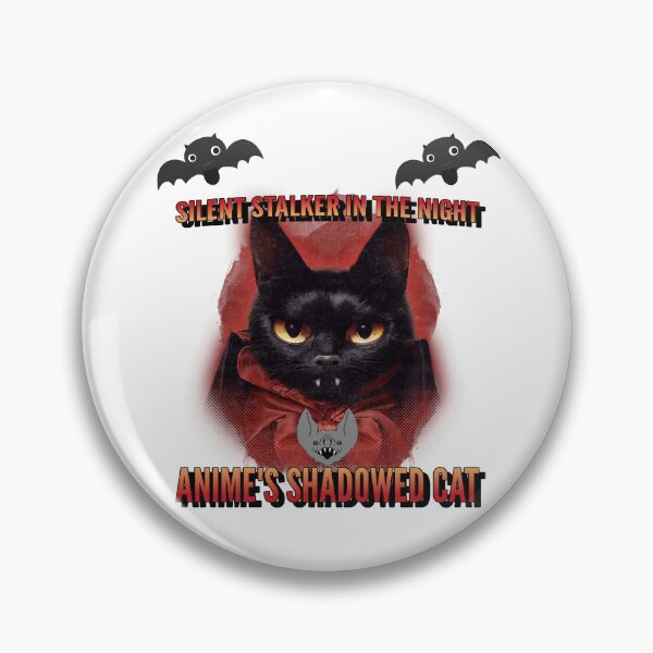 Item preview, "Silent Stalker in the Night: Anime's Shadowed Cat" designed and sold by Pansies1.