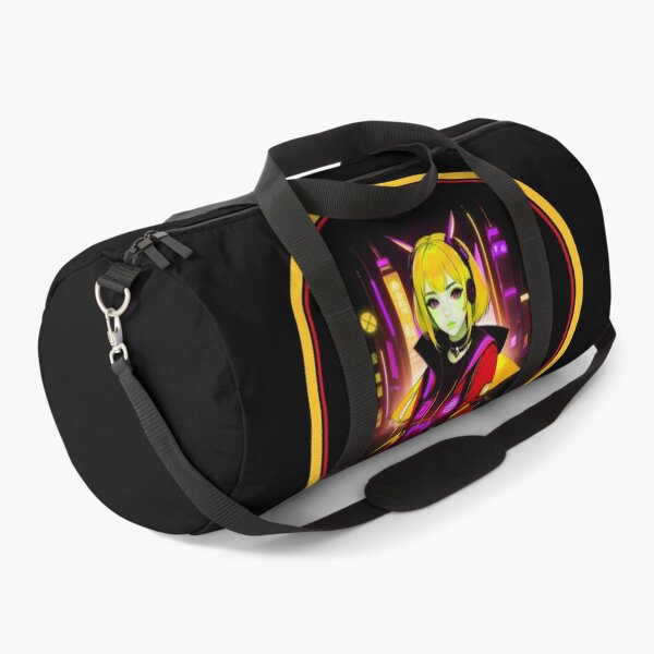 Item preview, Girl Gamer Anime E-Girl and Retro Futuristic City - Yellow Hair designed and sold by Beachy.