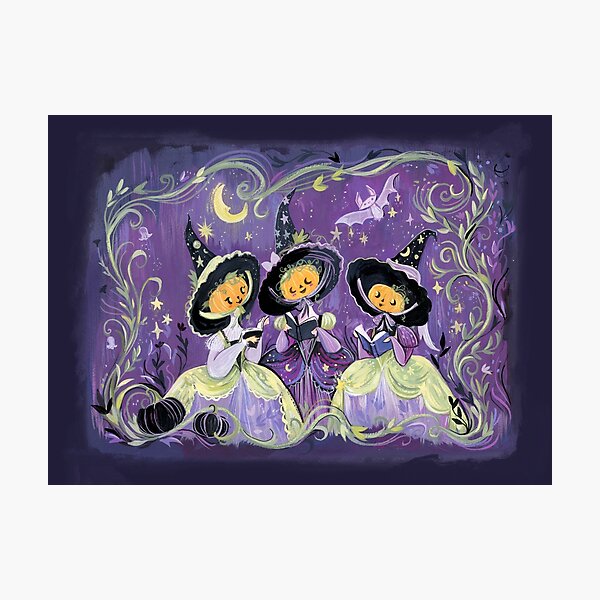 Item preview, Pumpkin Witches Book Club designed and sold by Artofstephmarie.