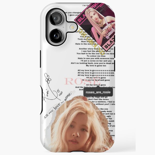 BLACKPINK ROSE ロゼ[ROSIE] CASE iPhone 16+ red rosie color case – ROSÉ