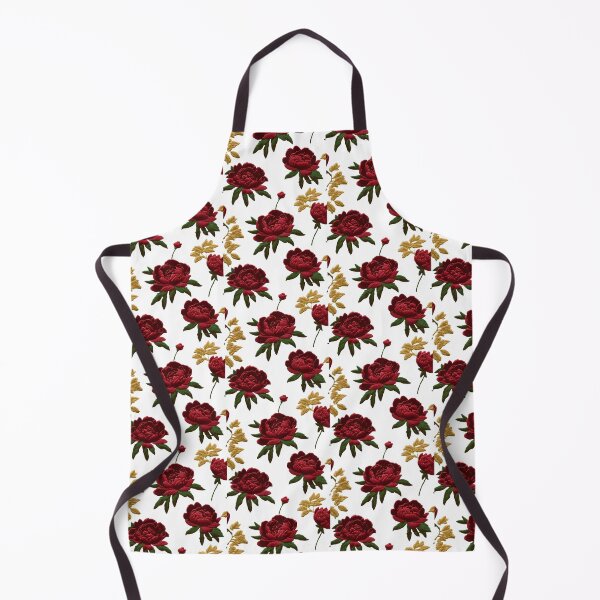 Item preview, Dark Burgundy Peonies | Elegant Hand Embroidery Art designed and sold by branaghbel.