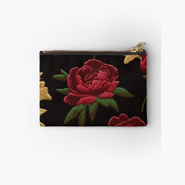 Item preview, Dark Burgundy Peonies | Elegant Hand Embroidery Art designed and sold by branaghbel.
