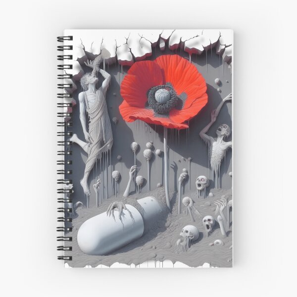 Item preview, Addiction Horror - Opium Poppy, Opiate Drugs, Scream Bible Devil Scene designed and sold by SomniferumWars.