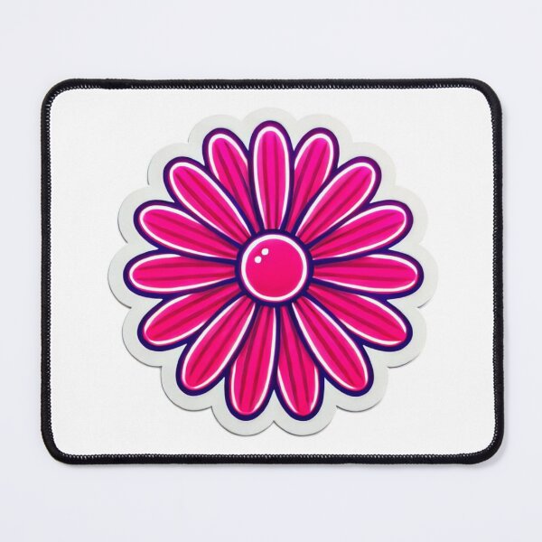 Item preview, PINK RETRO DAISY CUTE STICKER designed and sold by Arts4U.