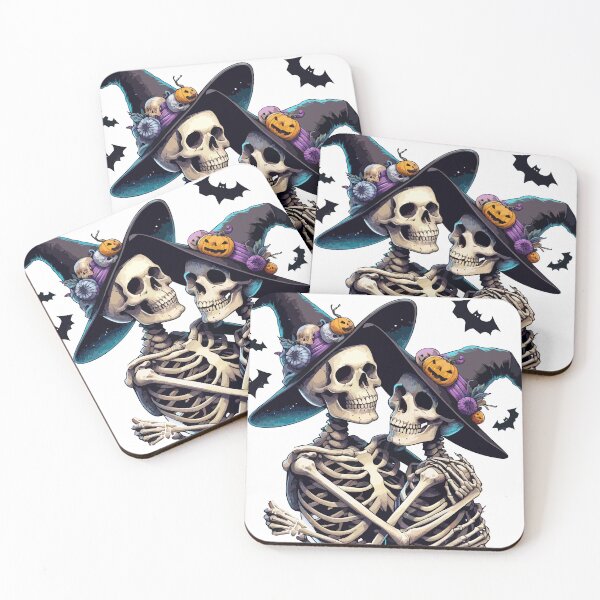 Item preview, couple of skeletons halloween 3 designed and sold by GraphicStyleX.