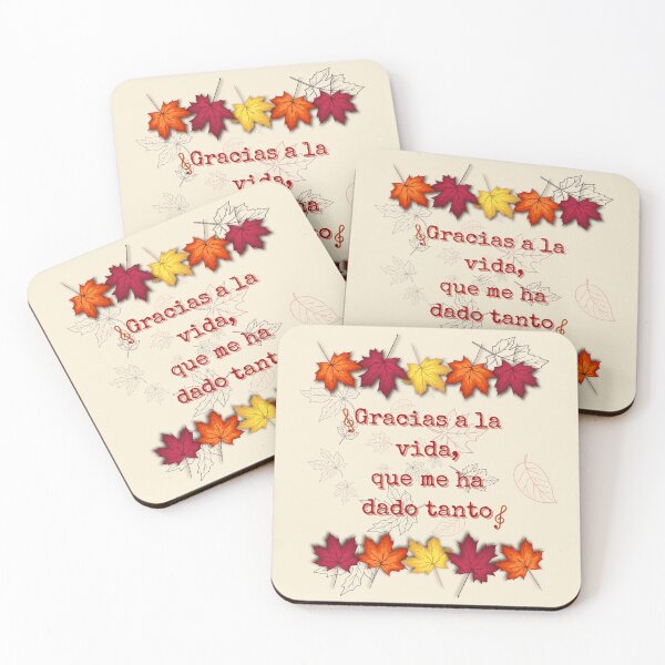 Item preview, “Thanks to life, which has given me so much.” Design inspired by Violeta Parra’s song, for Thanksgiving Day designed and sold by FreeSoulLab.