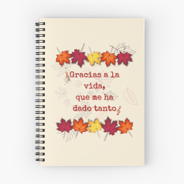 Item preview, “Thanks to life, which has given me so much.” Design inspired by Violeta Parra’s song, for Thanksgiving Day designed and sold by FreeSoulLab.