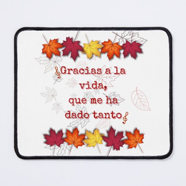 Item preview, “Thanks to life, which has given me so much.” Design inspired by Violeta Parra’s song, for Thanksgiving Day designed and sold by FreeSoulLab.