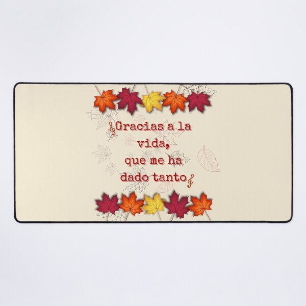 Item preview, “Thanks to life, which has given me so much.” Design inspired by Violeta Parra’s song, for Thanksgiving Day designed and sold by FreeSoulLab.