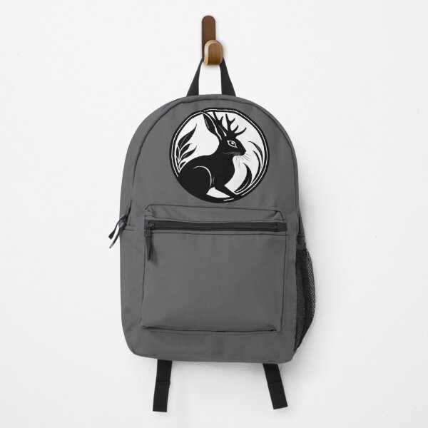 Item preview, Black Jackalope Mythical Creature Folklore Art designed and sold by LucentJourneys.