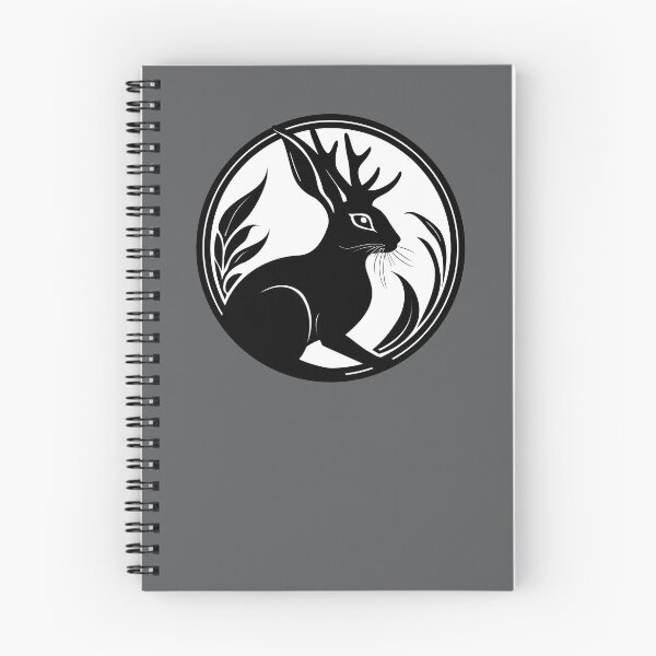 Item preview, Black Jackalope Mythical Creature Folklore Art designed and sold by LucentJourneys.