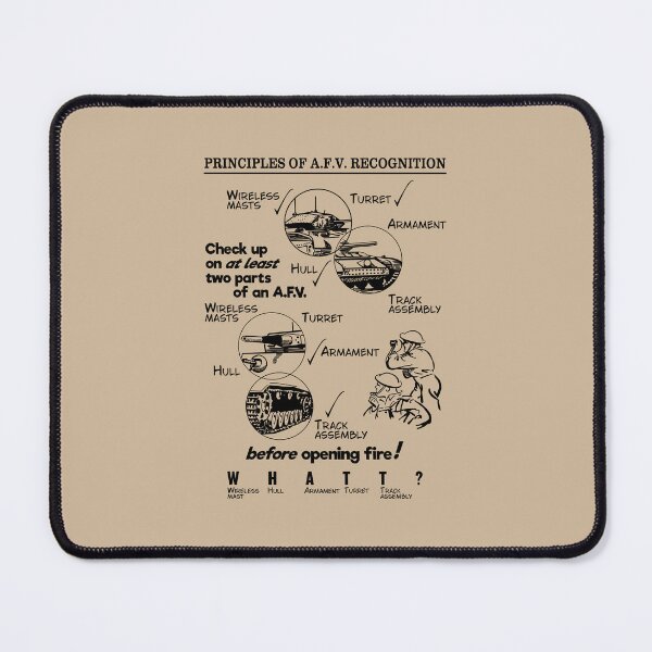 Item preview, WW2 British German Tank AFV Recognition Diagram designed and sold by MilitaryMart.