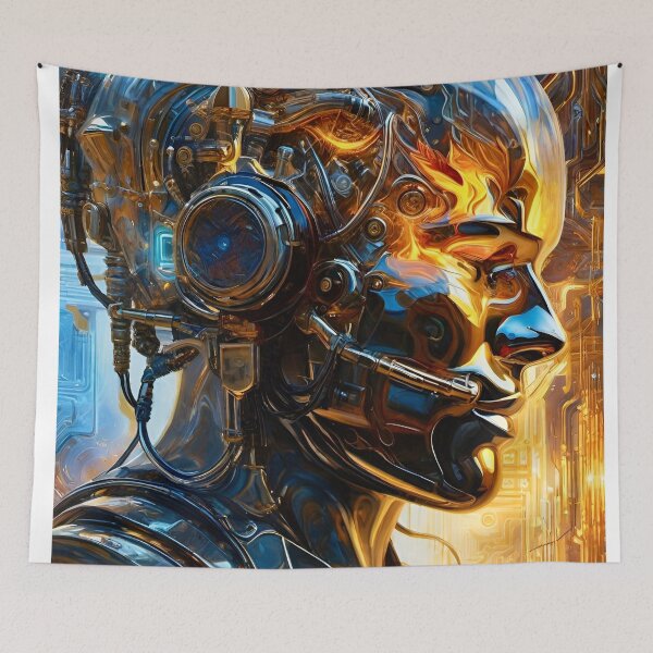 Item preview, Chrome Cyborg 2 - Sci Fi Art concept designed and sold by Delerat7.