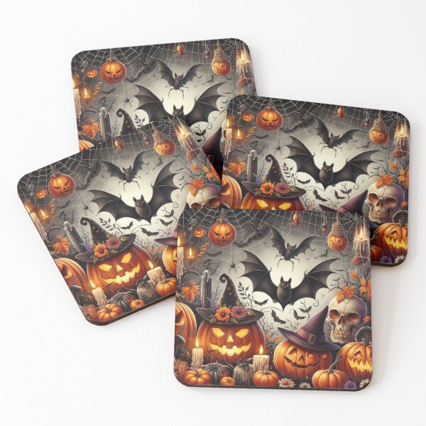 Item preview, playful spooky halloween pattern designed and sold by Yas_oma.