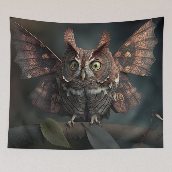 Item preview, Red Morph Screech Moth designed and sold by locustgirl.