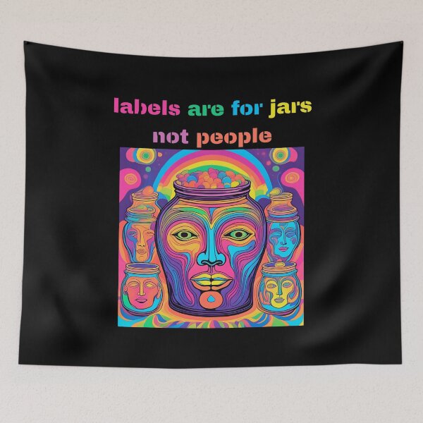 Item preview, Labels Are For Jars Not People designed and sold by LadyGoodwill.