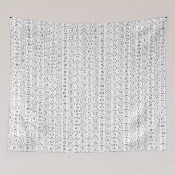 Item preview, Fish left & right - white in soft beige background designed and sold by SCdesignqld.