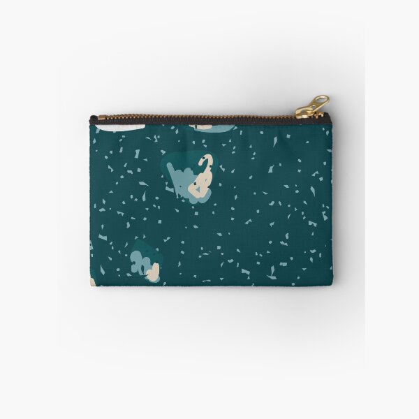 Item preview, Colorful paint stain pattern on dark green background designed and sold by Jamildesign.