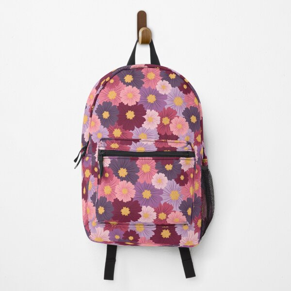 Item preview, Purple Maroon Daisy Floral Pattern designed and sold by Magnolia Valley Art.
