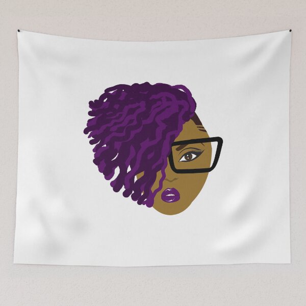 Item preview, Purple Natural Hair Twists / Dreadlocks or Locs Sisterlocks designed and sold by blackartmatters.