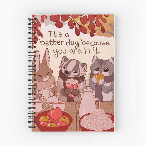 Item preview, "It's a Better Day Because You Are In It" Autumn Animal Friends designed and sold by thelatestkate.