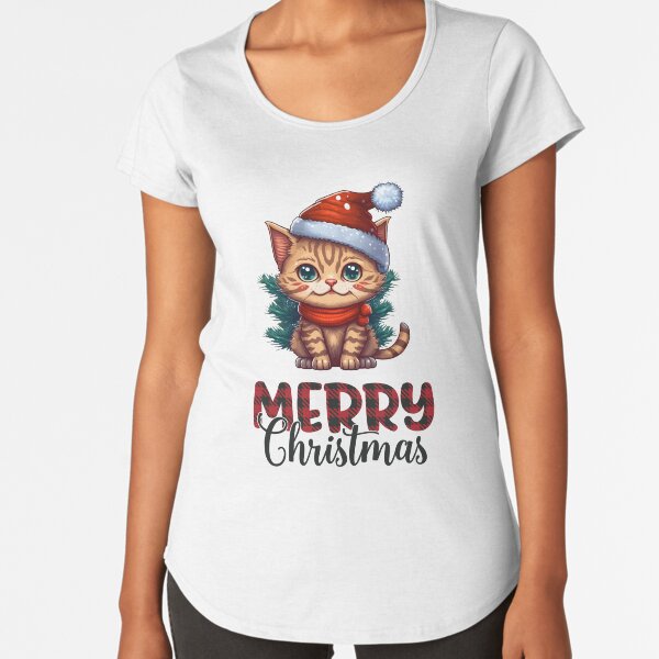 Item preview, Festive Christmas Cat in Red Holiday designed and sold by Hubloshop.