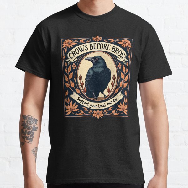 Aperçu de l'œuvre Crows Before Bros Soutenez votre meurtre local créée et vendue par ArtFromBeyond.