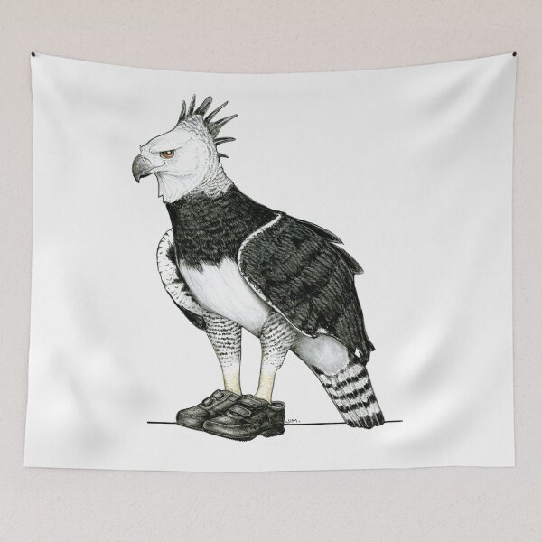 Item preview, Harpy Eagle in Old Man Velcro Comfort Shoes designed and sold by JimsBirds.