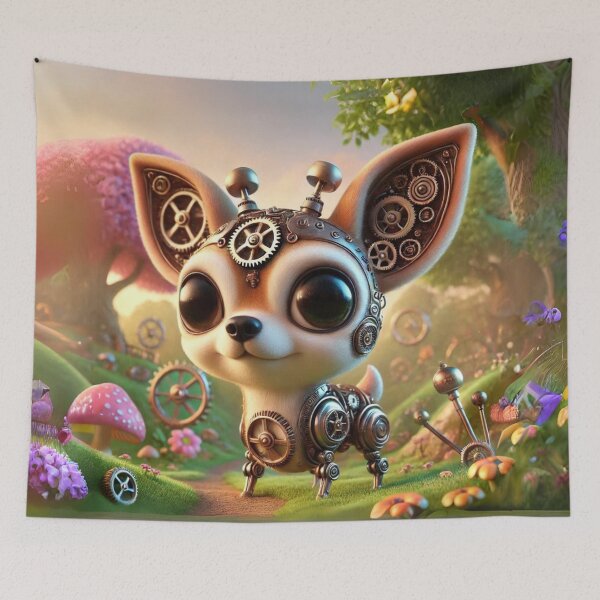 Item preview, Steampunk Deer Head Chihuahua designed and sold by Sillytoe.
