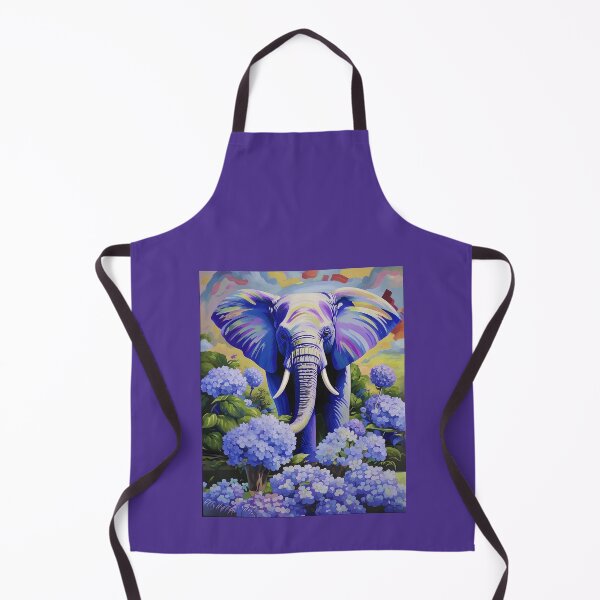 Aperçu de l'œuvre Éléphant dans les bosquets d’hortensias. créée et vendue par Natalia-Vlad.