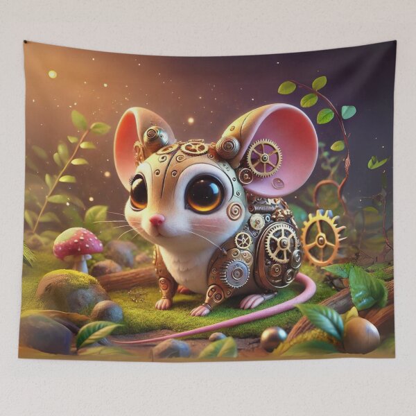 Item preview, Steampunk Deer Mouse designed and sold by Sillytoe.