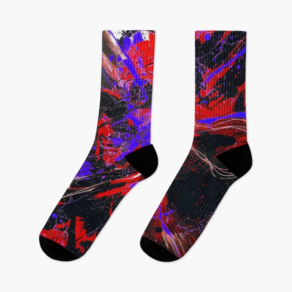 Item preview, Abstract Explosion - Red, Blue designed and sold by Exodoi.