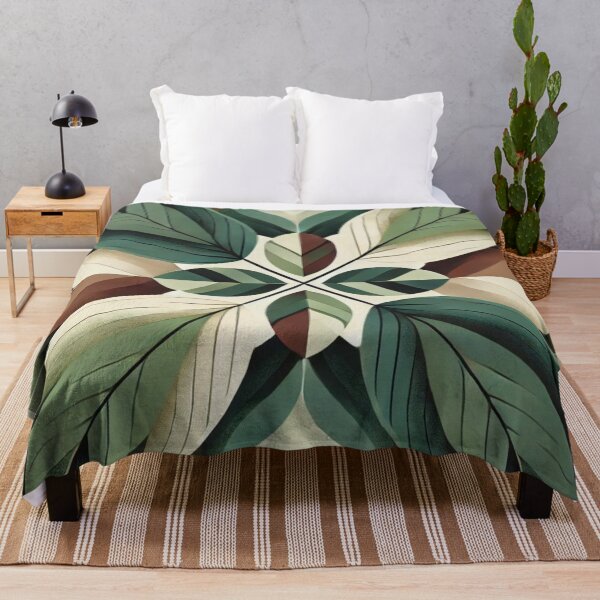 Item preview, Abstract Symmetric Green Leaves Design 4 designed and sold by TribalioDesigns.