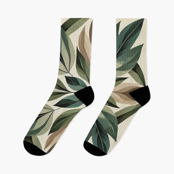 Item preview, Abstract Symmetric Green Leaves Design 3 designed and sold by TribalioDesigns.