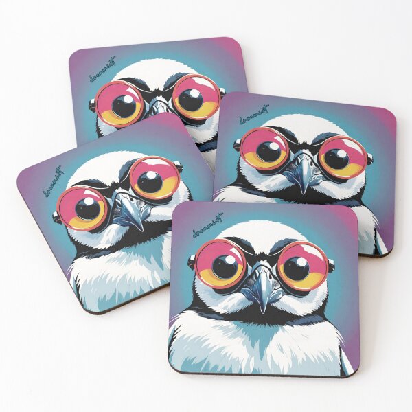 Item preview, Bottle Glasses Penguin designed and sold by DreamistStore.
