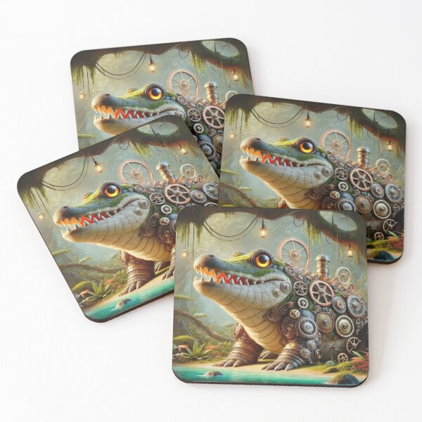 Item preview, Steampunk Deinosuchus designed and sold by Sillytoe.