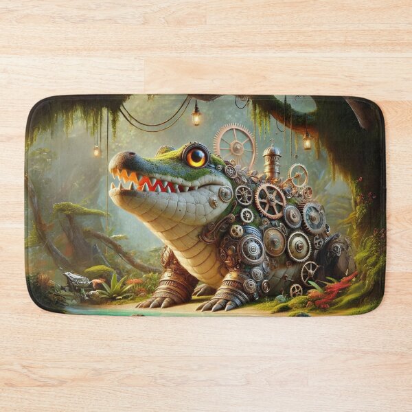 Item preview, Steampunk Deinosuchus designed and sold by Sillytoe.