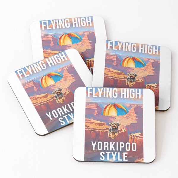 Item preview, Flying High Yorkipoo Style: Adorable Yorkipoo Skydiving Over the Grand Canyon designed and sold by Fredster1966.