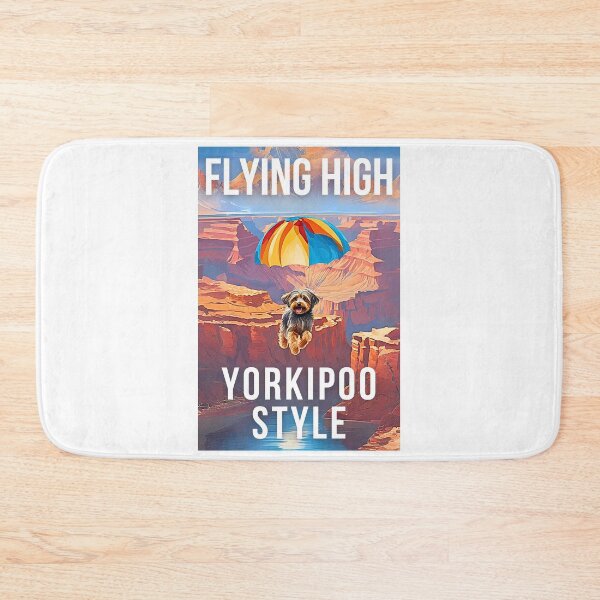 Item preview, Flying High Yorkipoo Style: Adorable Yorkipoo Skydiving Over the Grand Canyon designed and sold by Fredster1966.