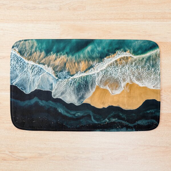 Item preview, Aerial Ocean Waves and Sandy Shoreline Texture designed and sold by regnumsaturni.