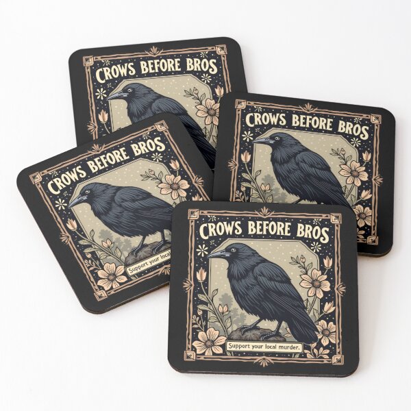 Item preview, Crows Before Bros Support Your Local Murder  designed and sold by ArtFromBeyond.