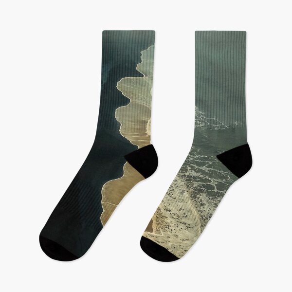 Item preview, Misty Coastal Shoreline with Golden Sands and Rolling Waves designed and sold by regnumsaturni.